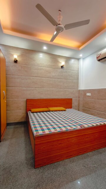 Bedroom in 1 BHK Builder Floor at Sushant Lok I – for Rent