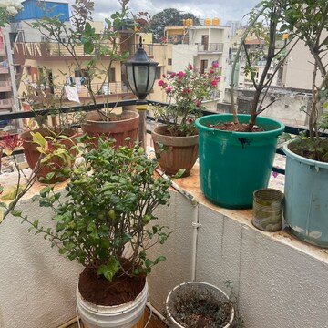 Balcony in Studio Penthouse at Shanthi Nagar – for Rent