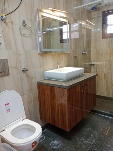 Bathroom in 3 BHK Builder Floor at Kalkaji – for Rent