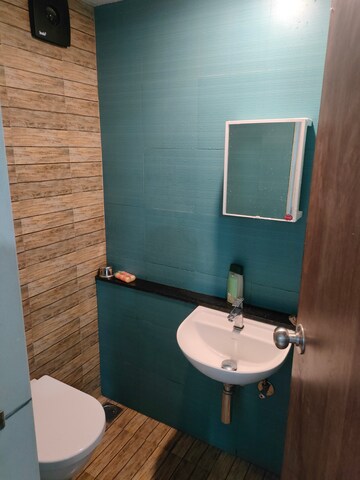 Bathroom in 1 BHK Apartment at Lodha Crown Quality Homes, Majiwada – for Rent
