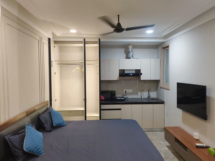 Living Room, housing-board-colony-sector-51 1 RK 350 Sq.Ft. Builder Floor In Sector 51 Gurgaon 8929000