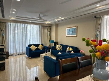 Living Room in 4 BHK Apartment at Vasant Vihar – for Rent
