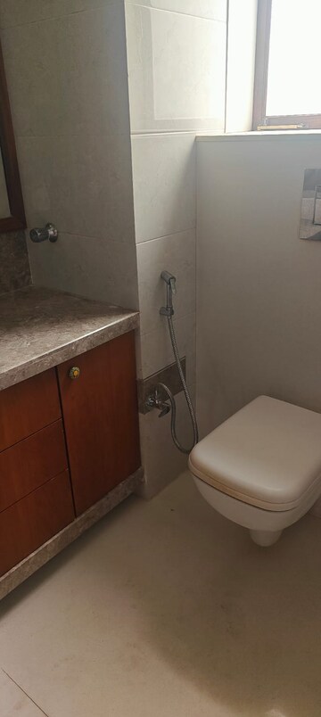 Bathroom in 3 BHK Apartment at Breach Candy – for Rent