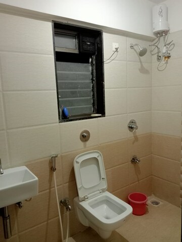 Bathroom in 2 BHK Apartment at Sethia Kalpavruksh Heights, Kandivali West – for Rent