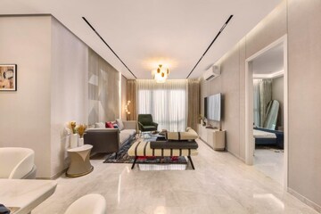 Living Room in 3 BHK Apartment at Indiabulls Blu, Worli – for Rent