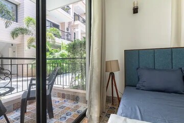 Balcony in 2 BHK Apartment at Marna Siolim – for Rent