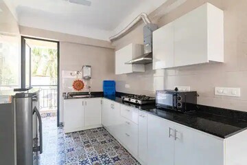 Kitchen in 2 BHK Apartment at Marna Siolim – for Rent