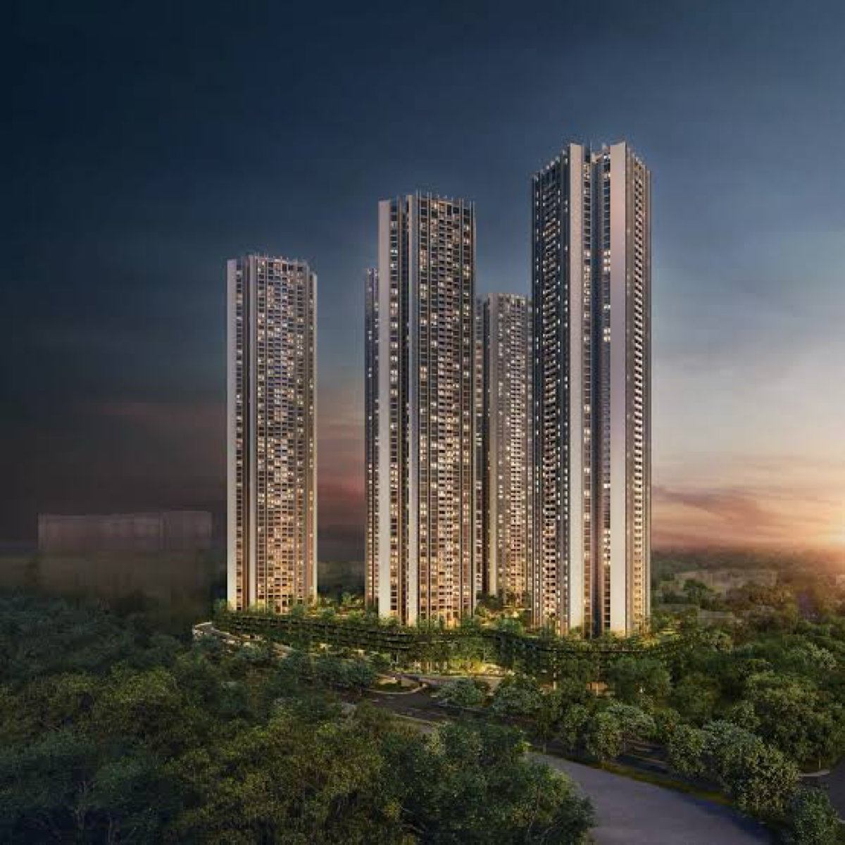 5 BHK + Pooja Room Apartment For Sale in Boberoi Realety Lokhandwa