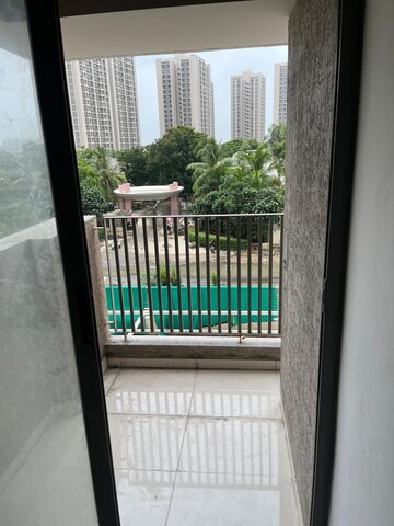 Balcony in 3 BHK Apartment at Shilp Revanta, Shela – for Rent