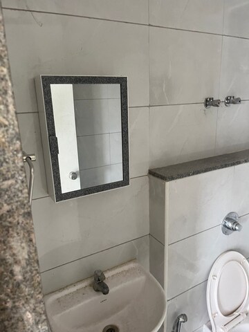 Bathroom in 3 BHK Apartment at Shilp Revanta, Shela – for Rent