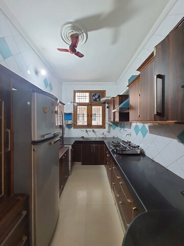 Kitchen in 3 BHK Apartment at Skynet Towers, Patiala Road – for Rent