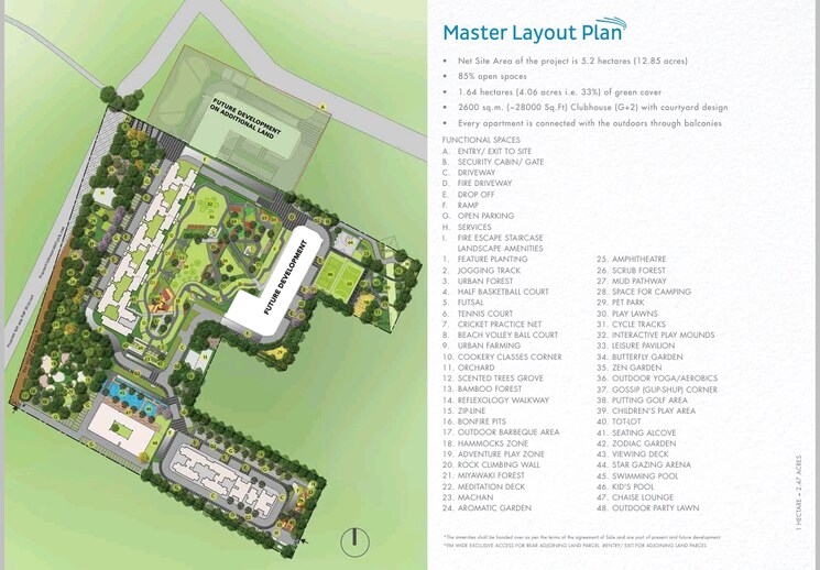 Master Plan, godrej-park-retreat 3 Bedroom 1345 Sq.Ft. Apartment In Sarjapur Road Bangalore 8929664