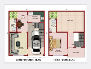 Floor Plan in 2 BHK Independent House at Sgpgi – for Sale