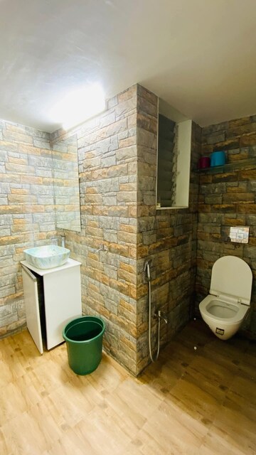 Bathroom in Studio Apartment at Juhu Vishal CHS, Juhu – for Rent