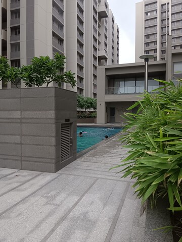 Balcony in 3 BHK Apartment at Goyal Orchid Valley, Shela – for Rent