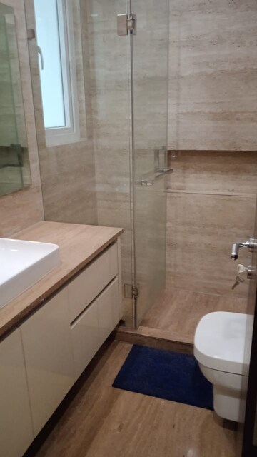 Bathroom in 4 BHK Builder Floor at Green Park Extension – for Rent