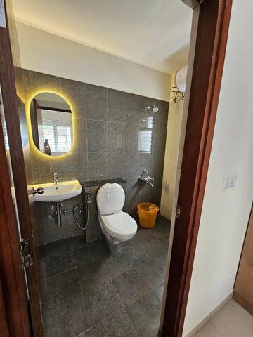 Bathroom in 3 BHK Apartment at Maarq Alpha, Doddakannelli – for Rent