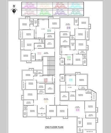 Floor Plan in 2 BHK Apartment at Narayanpur – for Sale