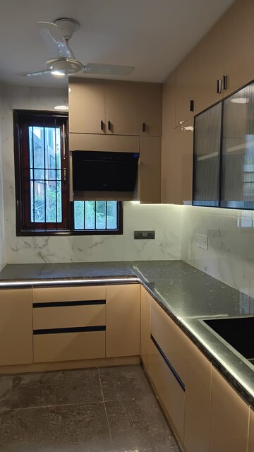 Kitchen in 3 BHK Builder Floor at East Of Kailash – for Rent