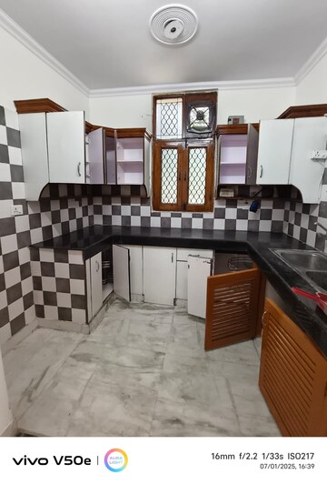 Kitchen in 3.5 BHK Builder Floor at Rajouri Garden – for Rent
