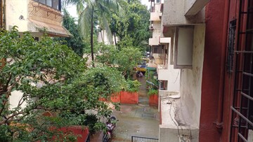 Balcony in 1 BHK Apartment at Vrindavan CHS Thane West, Vrindavan Society – for Sale