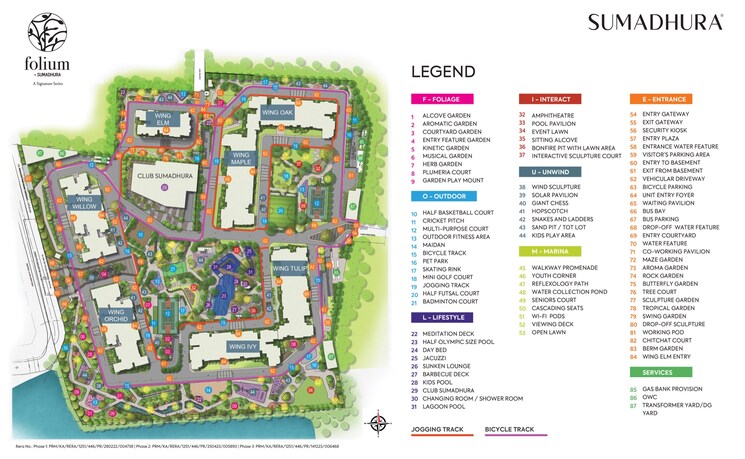 Master Plan, sumadhura-folium 2 Bedroom 1270 Sq.Ft. Apartment In Whitefield Bangalore 8930406