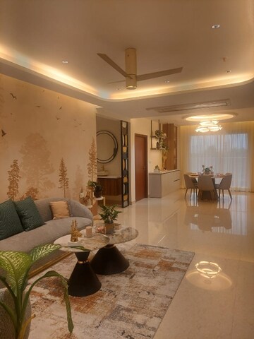 Living Room in 3 BHK Apartment at Aurobindo The Regent, Kondapur – for Sale