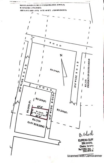  Plot – Map Location View at Kasba - for Sale