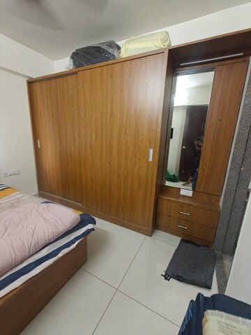 Master Bedroom in 2 BHK Apartment at Sahaj Solarium, Vasna – for Rent