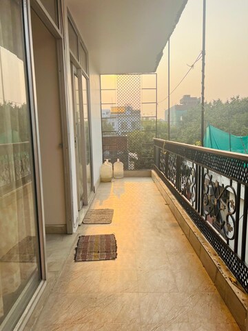 Balcony in 3 BHK Builder Floor at Chittaranjan Park – for Rent