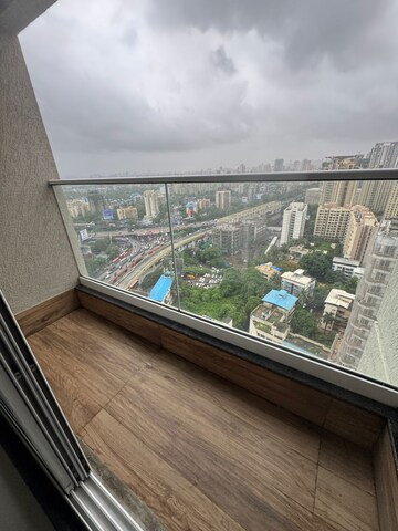 Balcony in 2 BHK Apartment at Ashar Axis, Majiwada – for Rent