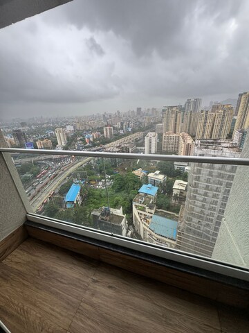 Balcony in 2 BHK Apartment at Ashar Axis, Majiwada – for Rent