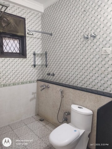 Bathroom in 2 BHK Builder Floor at Mehrauli – for Rent