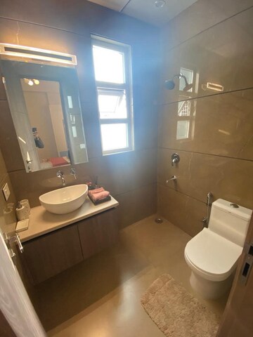Bathroom in 3.5 BHK Builder Floor at Smart World Gems, Sector 89 – for Rent