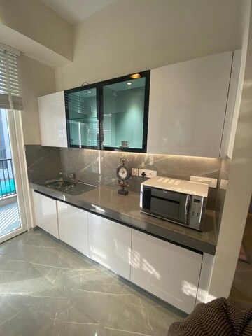 Kitchen in 3.5 BHK Builder Floor at Smart World Gems, Sector 89 – for Rent