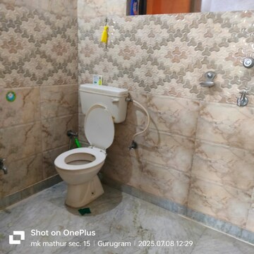 Bathroom in 3 BHK Builder Floor at Milestone 32nd Avenue, Sector 15 – for Rent