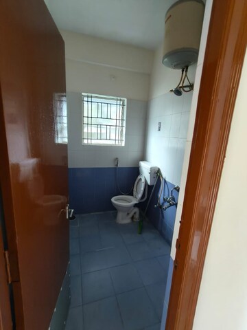 Bathroom in 3 BHK Apartment at Silver Oak Enclave, Sahakara Nagar – for Rent