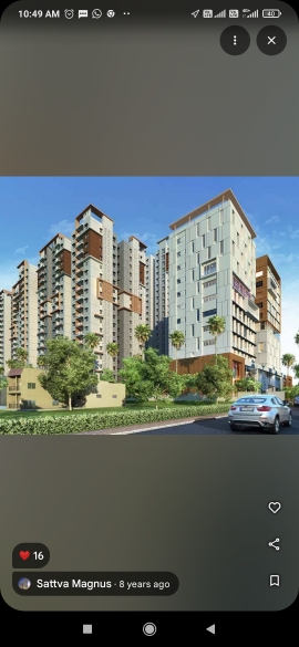 3 BHK + Pooja Room Apartment For Rent in Salarpuria Sattva Magnus