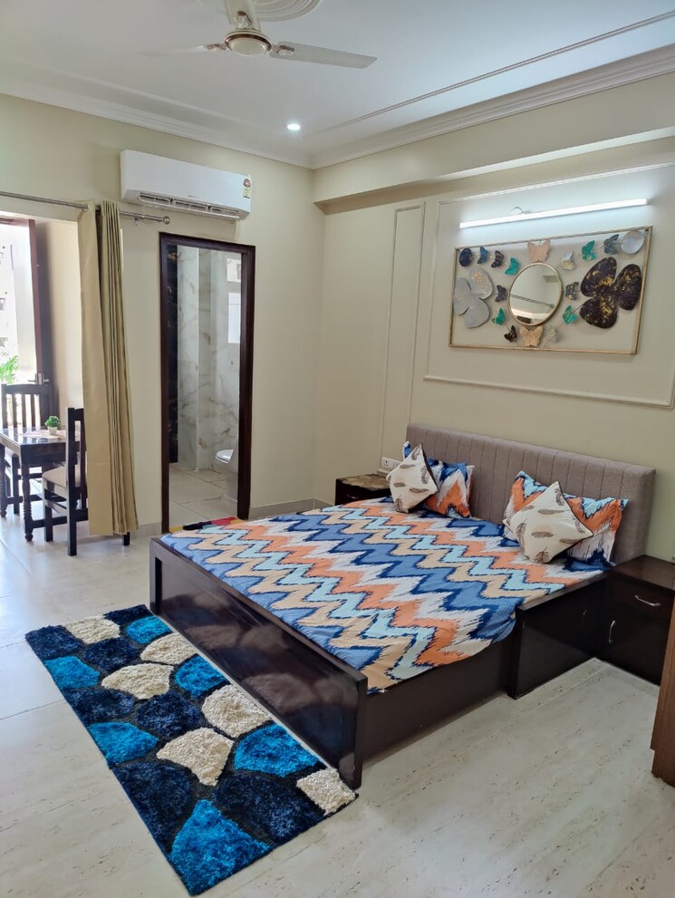 Bedroom, sector 27 1 RK 450 Sq.Ft. Builder Floor In Sector 27 Gurgaon 8930992