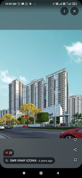 3.5 BHK + Pooja Room Apartment For Rent in SMR Vinay Iconia Hyderabad