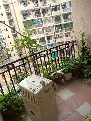 Balcony in 2 BHK Apartment at JKG Palm Resort, Raj Nagar Extension – for Rent