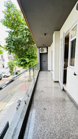 Balcony in 4 BHK Builder Floor at Ansal Sushant Floors, Sushant Lok ii – for Sale