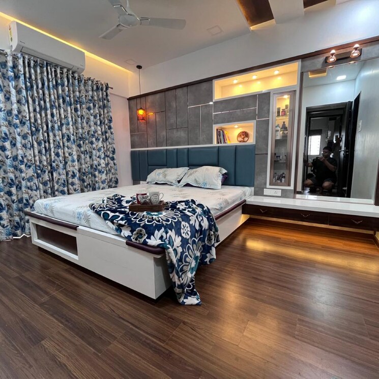 Bedroom, paranjape-schemes-crystal-towers 2 Bedroom 1005 Sq.Ft. Apartment In Someshwarwadi Pune 8931188