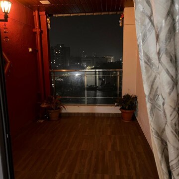 Balcony in 2 BHK Apartment at Paranjape Schemes Crystal Towers, Someshwarwadi – for Rent