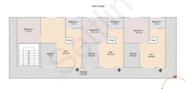 Floor Plan in 6+ BHK Independent House at Kr Puram – for Sale