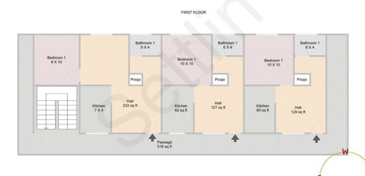 Floor Plan, kr puram 6+ Bedroom 1904 Sq.Ft. Independent House In Kr Puram Bangalore 8931330