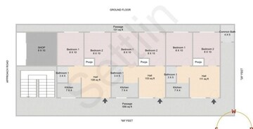 Floor Plan in 6+ BHK Independent House at Kr Puram – for Sale