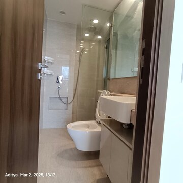 Bathroom in 1 BHK Apartment at Hiranandani Regent Hill, Powai – for Rent