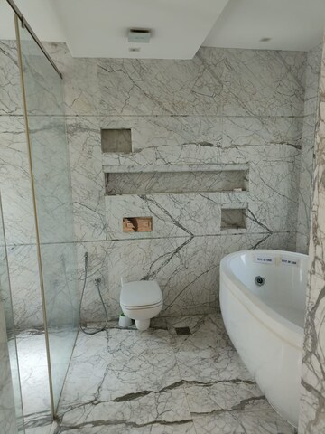 Bathroom in 4 BHK Builder Floor at Panchsheel Park – for Rent