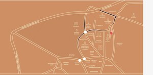 3 BHK Apartment – Map Location View at BMR Residency Pragathi Nagar, Pragathi Nagar - for Sale